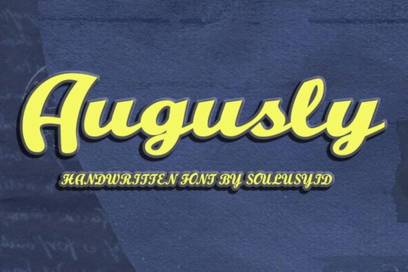 Augusly: A Personal Script Font for Editorial Design