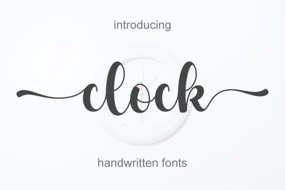 Clock Typeface: Elevate Your Brand with Elegant Script