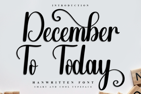 December to Day: A Festive Script Typeface for Editorial Design