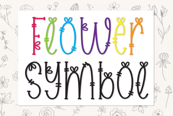 Flower Symbol Font: A Maker's Review for Crafts & Branding