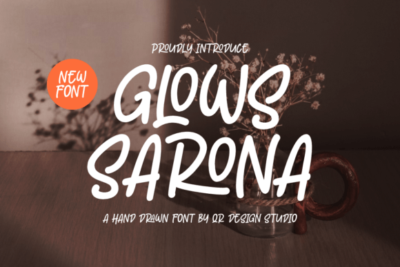 Glows Sarona: A Modern Script Font for Branding