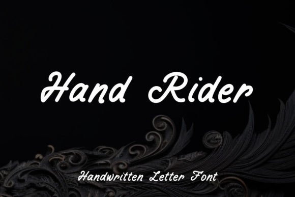 Hand Rider: A Modern Script Font for Editorial Design