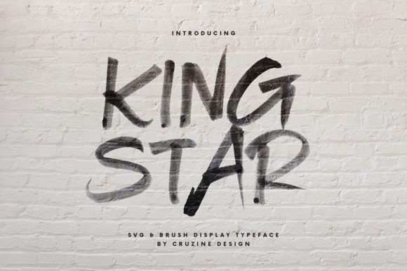 King Star Font: Bold Script for Modern Web Headers