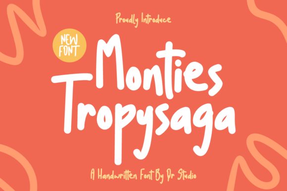 Monties Tropysaga: The Handwritten Font for Clear Campaigns