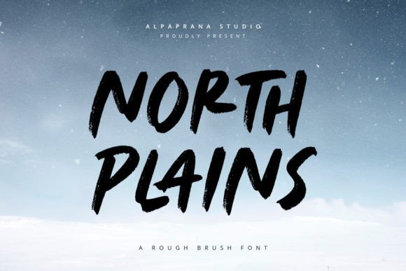 North Plains: A Rough Brush Font for Editorial Impact