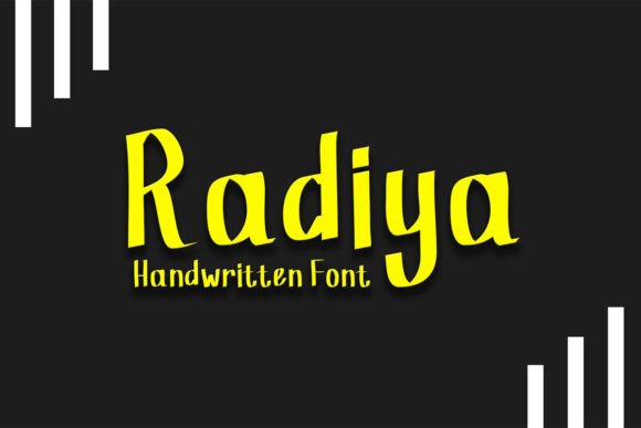 Radiya: A Unique Script Handwritten Font for Makers