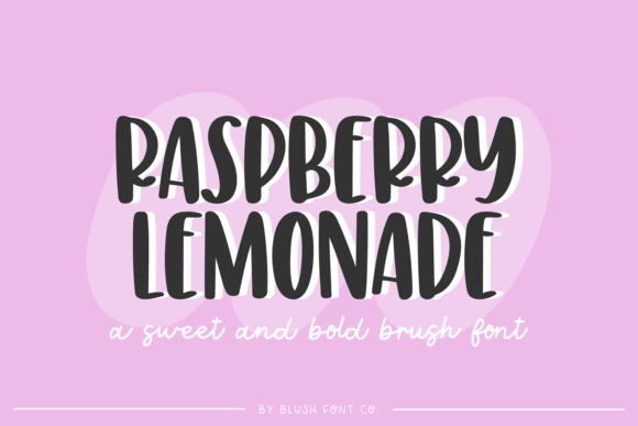 Raspberry Lemonade: The Bold Script Font for Makers