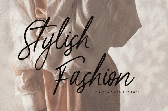 Stylish Fashion: A Modern Script Font for Editorial Design