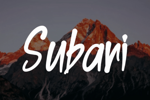 Subari: A Sweet Script Handwritten Font for Makers