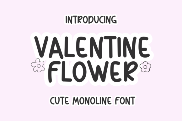 Valentine Flower Font: A Handwritten Typeface for Brands