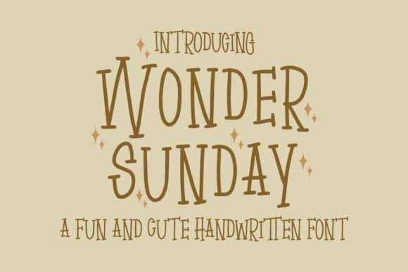 Wonder Sunday: A Playful Script Handwritten Font for Web Design